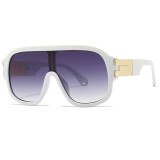 2023 New Oversized Square Sunglasses Women Brand Designer Shades Eyewear Gradient One Piece Sun Glasses For Female Gafas de sol