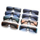 Retro Steampunk Rectangle Women Sunglasses Fashion Brand Designer Gradient Shades UV400 Men Square Punk Sun Glasses