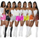 Sexy PU Faux Leather Mini Shorts with Pockets Women Drawstring Elastic Wasit Bottoms Summer Y2k Streetwear Casual Solid Shorts