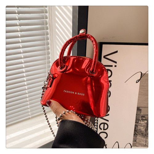 Fashion all-match bag women 2023 trendy handbag niche design shiny candy color all-match messenger bag for women