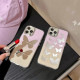 Mirror Purple Background Halo Dyed Butterfly Phone Case For iphone 14 13 12 11 Pro Max X XR XSMAX 7 8 Plus SE TPU Case Cover