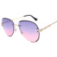 Fashion Blue Rimless Sunglasses Women 2023 UV400 Luxury Aviation Ladies Sunglasses Glasses Shades Zonnebril Dames
