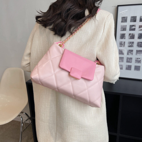 Trendy Shoulder Crossbody Messenger Bag 2023 New Chain PU Leather Luxury Designer Handbags Women Bags Travel Purse High Quality