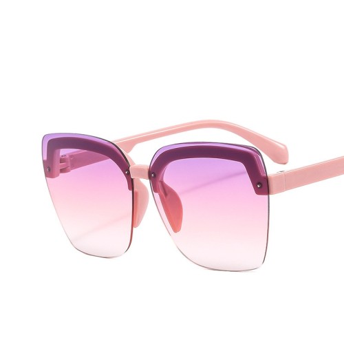 Fashion Semi Rimless Sunglasses for Women Eyeglasses Retro  Sunglass Men Luxury Designer Eyewear UV400 Sun Glass Gradient Shades