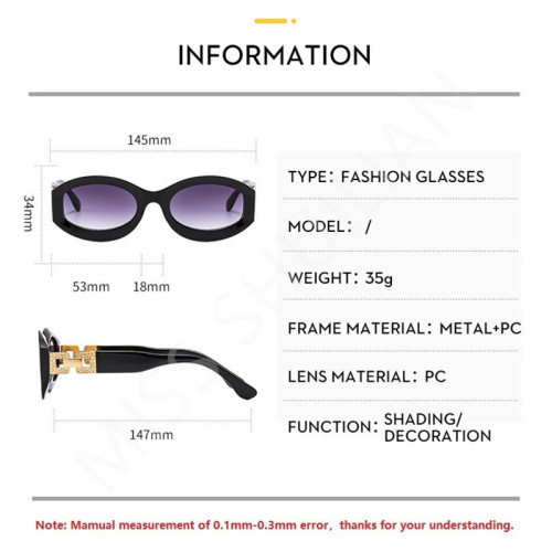 2023 Luxury Irregular Sunglasses for Women Advanced Sense Chain Decorative Leg Shades Glasses Hip-hop Fashion Punk Eyeglasses