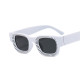 Concave Square Sunglasses for Men Women Retro Punk Hip-hop Sun Shading Glasses Travel Outdoor Casual Eyeglasses Oculos De Sol