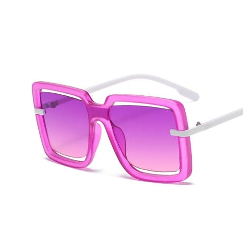Fashion Personalized Hollow Lens Design Sunglasses for Women Outdoor Sun Glasses Women Luxury Brand Eyeglasses UV400 Eyewear New