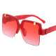 Fashion Ladies Square Sunglasses Vintage Flip Lens Gradient Sun Glasses Women Brand Designer Colorful Male Sunglasses