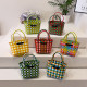 Women New Colorful Handwoven Bag 2023 Ladies Fashion Casual Vegetable Basket Hand Basket Bag Mini Shopping Handbag For Females