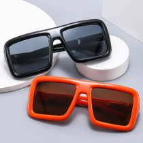 2023 cross-border large square frame sunglasses fashion retro literary nerd glasses frame super large square sunglasses female