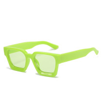2023 Hot Style Simple European and American Thick Frame Sunglasses Trendy Square Frame Foreign Trade Glasses Personalized Cross-Border Large Frame Sunglasses