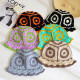 Summer Women Knitted Hat 2024 Fashion Flower Pattern Bright Color Matching Hollow Decoration Sun Hat Clothing Accessory