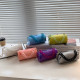 Fashion Marbling Acrylic Box Bag 2024 summer Fashion Girl's Chain Small Shoulder Bag Dinner Makeup Bag Cylindrical Evening Bag