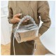 Women's Handbags Laser Silver Clutch Metallic Pleated Shoulder Bags For Women 2024 Luxury Ladies Single Shoulder Crossbody Bag