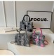 Fashion Serpentine Women's Tote Bag 2024 New Leather Shoulder Messenger Trend Designer Bag Handbags