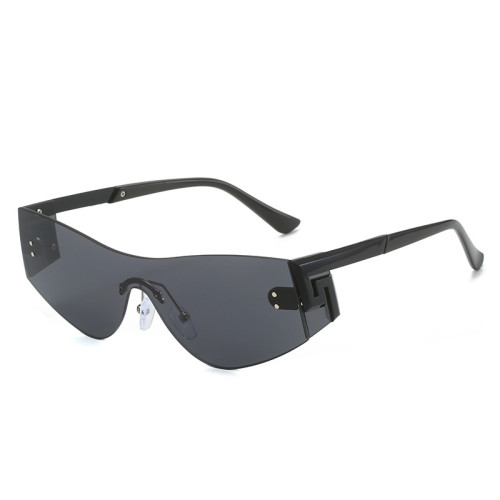 2024 Fashion Brand Borderless Sunglasses Women's Designer Butterfly Protective Glasses Men's Outdoor Travel Eyewear очки