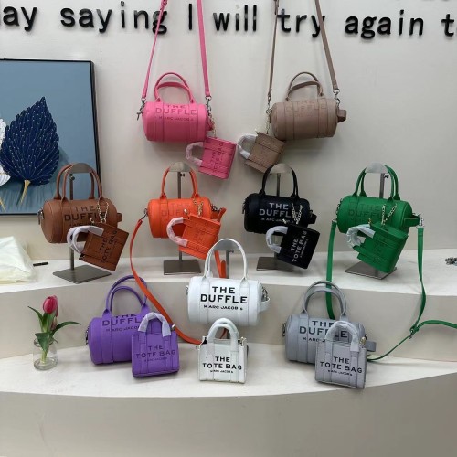 2024 fashion simple popular letter handbag texture European and American personality shoulder crossbody bag Set