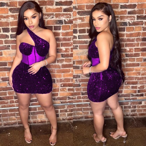 Women Sequined Halter Neck Sleeveless Bodycon Mesh Patchwork Mini Midi Dress 2023 Summer Sexy Club Party Evening Dresses