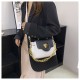 2024 New Women's Fashion Color-Blocked Handbag, Flap Niche Premium Shoulder Bag, Trendy Versatile Crossbody Bag