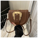 2024 Women's Fashion Casual One Shoulder Crossbody Bag Saddle Bag