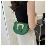 2024 Women's Fashion Casual One Shoulder Crossbody Bag Saddle Bag
