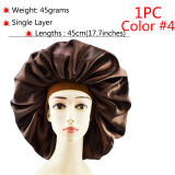 Silk Hair Bonnet satin cheveux nuit Single Double Layer Silk Hair Cap for Women Sleeping Adjust Head Cover Hat Beauty Products