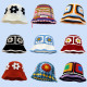 2024 Autumn New Crochet Korean Handmade Bucket Hat Women Weaving Knitted Hat Y2k Fashion Flowers Autumn Winter Beanies Basin Cap