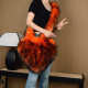 Wholesale Hot girl street new European and American love bag imitation raccoon fur plush large capacity messenger bag shoulder bag