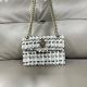 2025 Wholesale Small fragrant style versatile chain bag woven embroidery thread western style crossbody shoulder bag