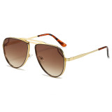 2025 New Cross-border Pilot Sunglasses European and American Retro Classic Fashion Frog Double Beam Premium Unisex Sunglasses