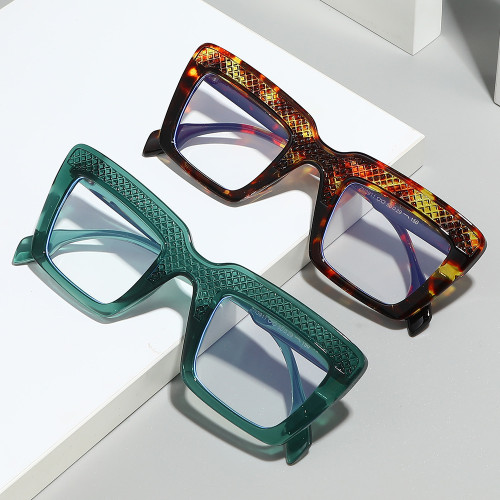 2025 New Cross-border Eyeglass Frames European and American Style Large Square Fashion Glasses Simple Versatile Non-prescription Glasses for Women