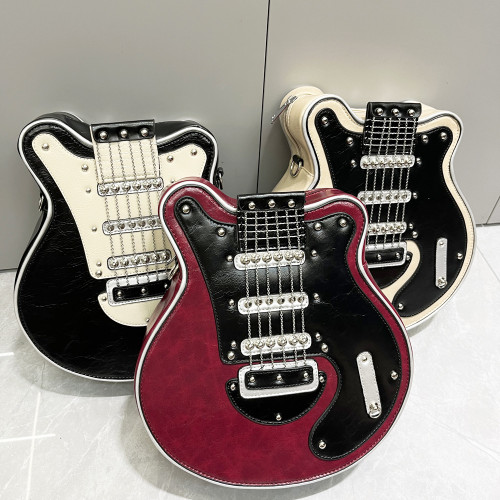 2025 Shoulder Bag Handmade Ladies Bag Pouch Guitar Shape Handmade Women Bag
