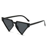 2025 New Cross-border Geometric Fashion Sunglasses Personality Hip-hop Triangle Glasses Beach Jelly Color Sunglasses
