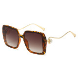 2025 New Glasses Fashionable Women's Sunglasses High-end Retro Square Large Frame Glasses