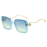 2025 New Glasses Fashionable Women's Sunglasses High-end Retro Square Large Frame Glasses
