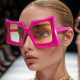 New Large Frame Square Sunglasses Hot Sale Unisex Cross-border Plus Size Sunglasses Fashionable Lightweight
