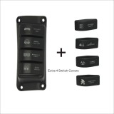 A-pillar Switch Control System for Jeep Wrangler JK 07-18 Red Backlight