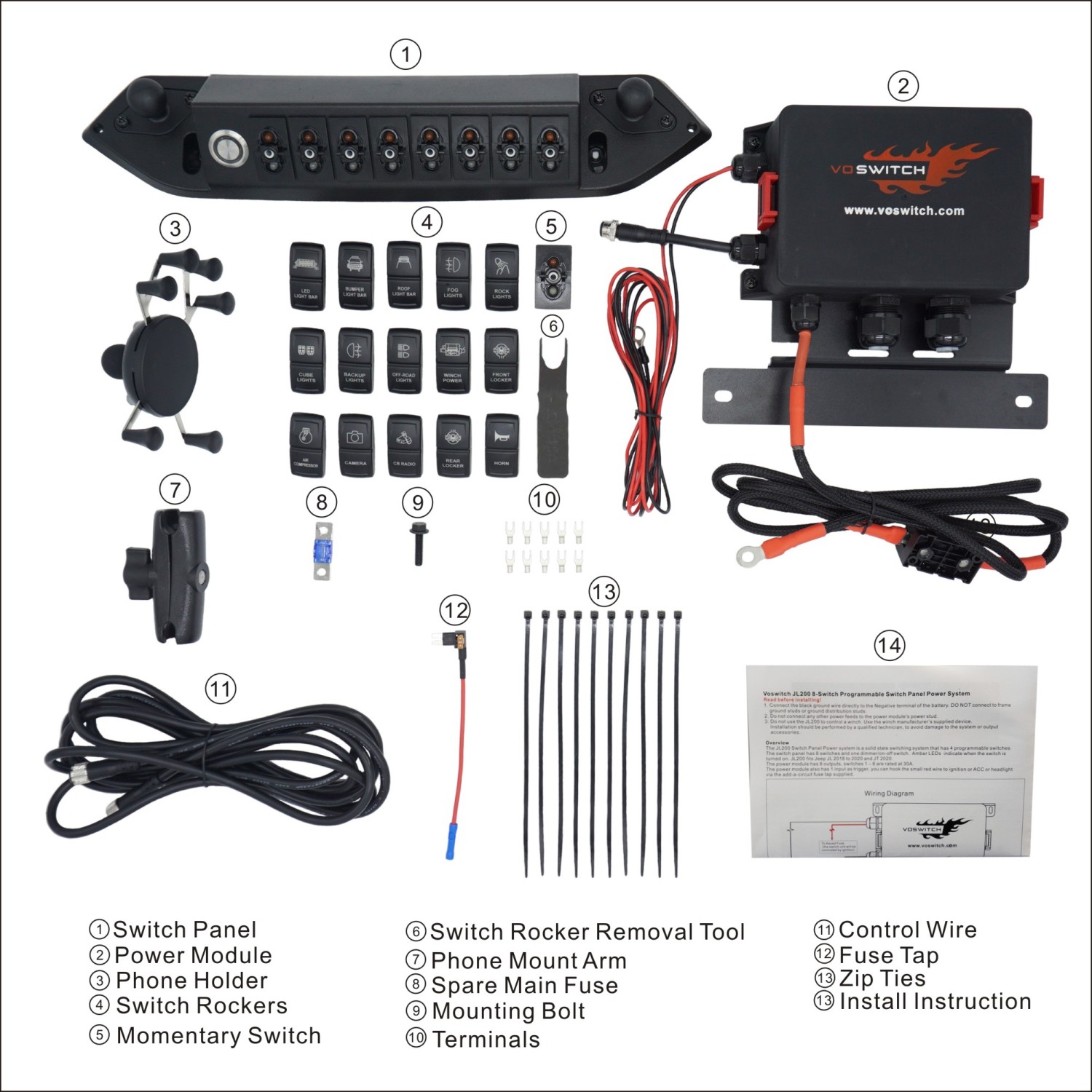 Jeep JL switch panel
