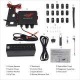 8 Switch Control System for Jeep Wrangler JK  Red Backlight