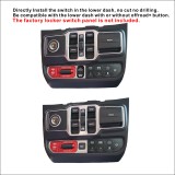 Voswitch JL300 Lower Dash Switch Panel for Jeep Wrangler JL 2018-Current and Gladiator 2020- Current