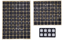 8 Button Panel Face Membrane Replacement with Sticker sheet for UV100/JK100