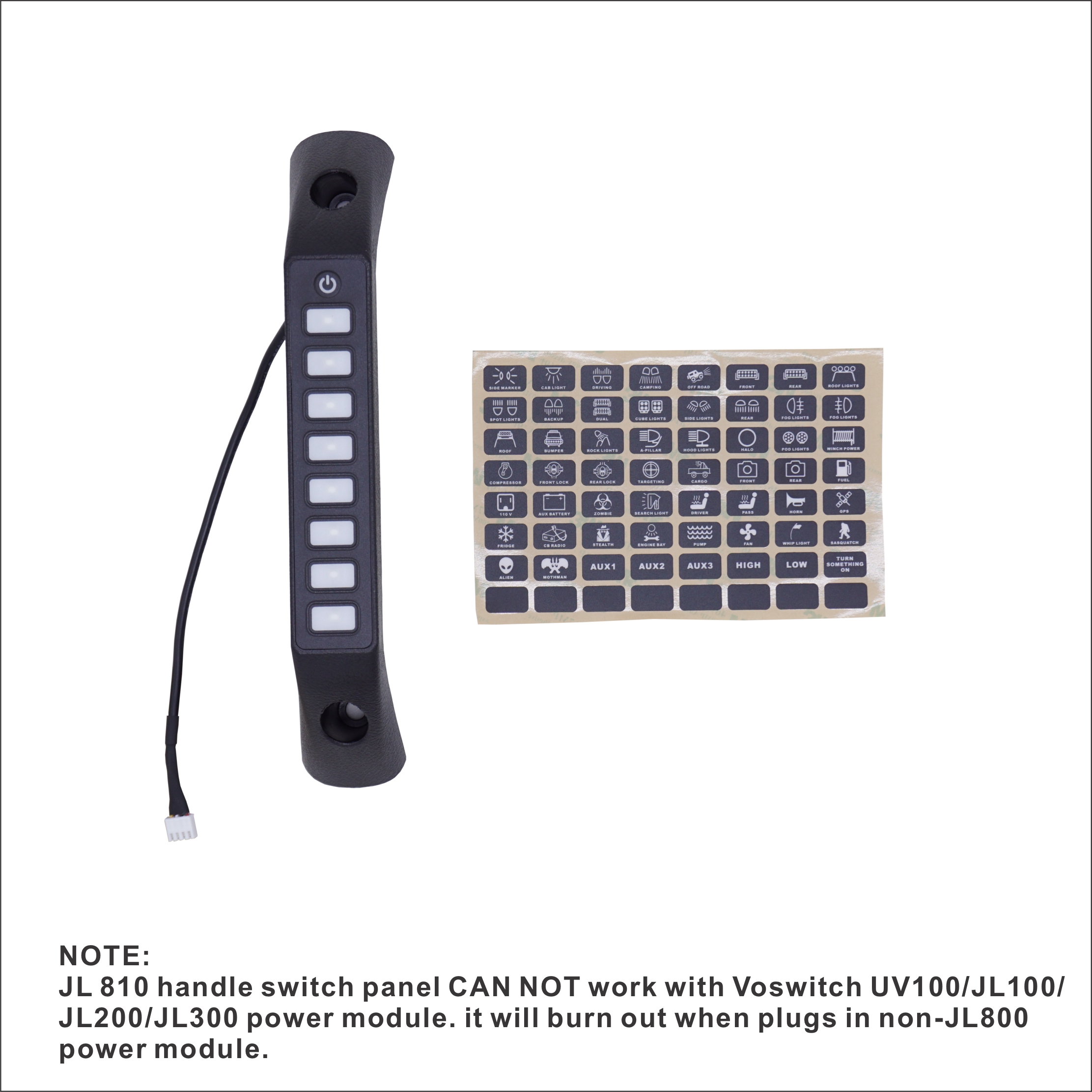 Jeep JL wrangler switch panel