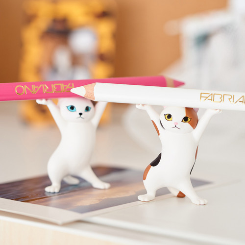 Cute Funny Cat Pen Holder, Cat Pen Holder Stationery，Funny Dancing Cat pen Holder，Creative Bracket，gift