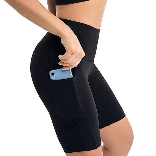 Women's Custom Yoga / Running / Fitness Split Pants Sport / Side Cell Phone Pocket Shorts - DK2280