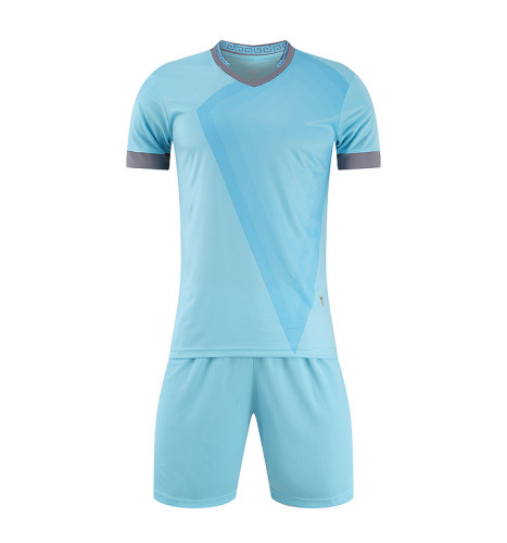 Kids / Youth / Adult Custom Training Soccer Uniforms Sky Blue YL9212