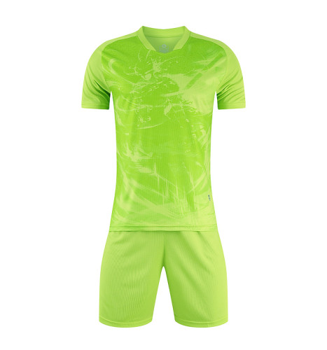 Kids / Youth / Adult Custom Training Soccer Uniforms Fluorescent Green YL9210