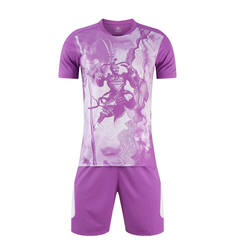 Kids / Youth / Adult Custom Training Soccer Uniforms Purple YL9211