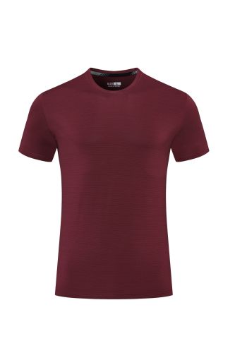 Men's Quick-dry Sports Fitness T-shirt Jujube Red #202