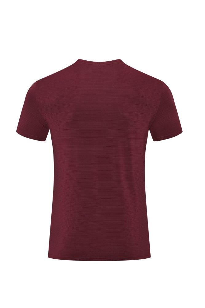 Men's Quick-dry Sports Fitness T-shirt Jujube Red #202