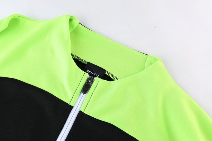 Adult Track Jacket and Pants Set Black/Green #NJ01